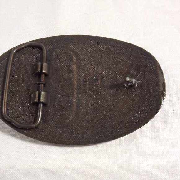 Gold and Black "Easy Does It" Belt Buckle - Picture 5 of 10